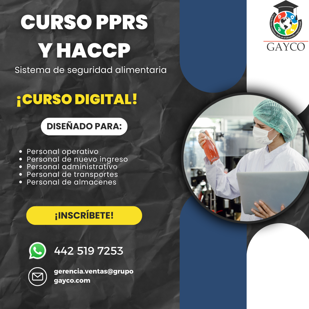 ¿Qué es un Sistema de Inocuidad Alimentaria? Introducción a los PPR y al HACCP